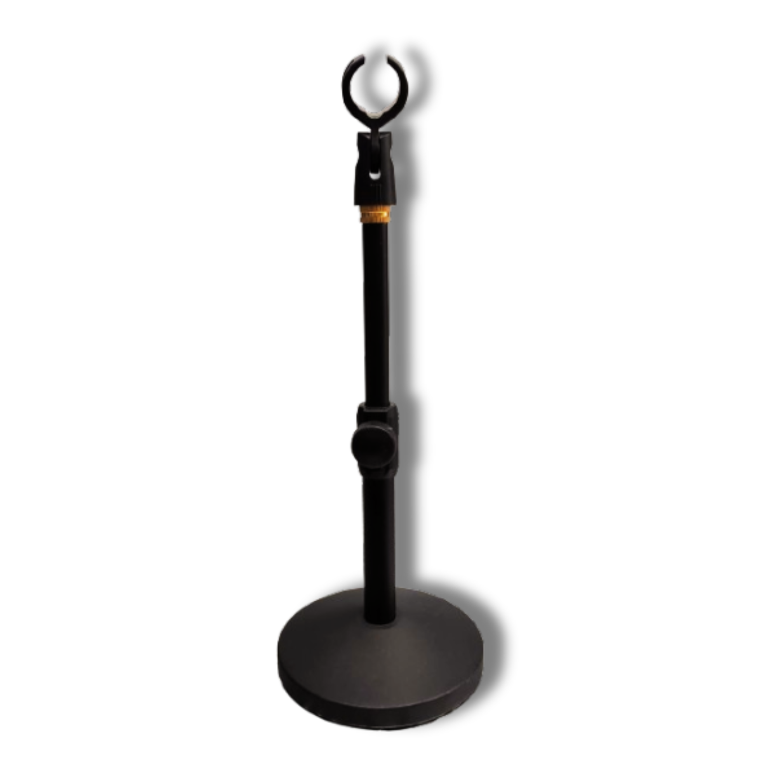 Griffin Short Mic Stand Bundle (4x) – Telescoping Boom, Tripod, Low-Profile, Black Steel