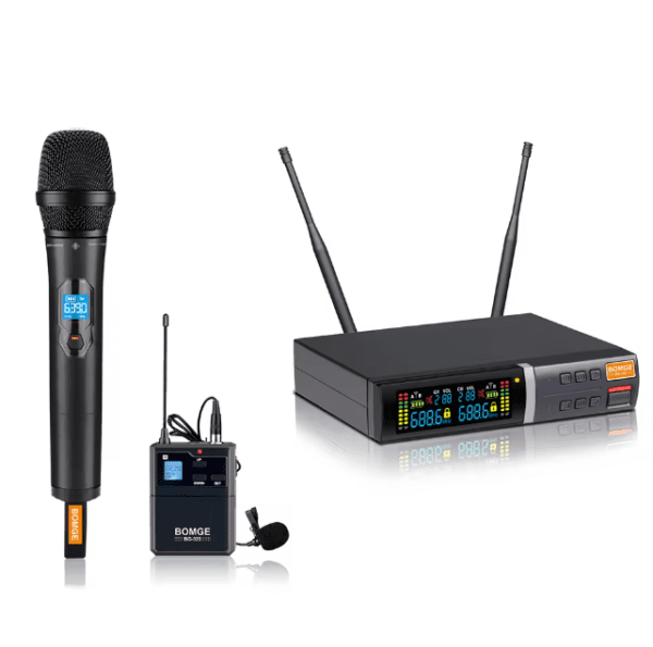 BG-320U Digital UHF Dual Channel Wireless hand Microphone