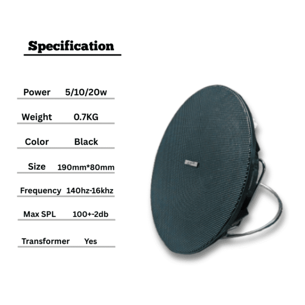 rimless ceiling speaker
