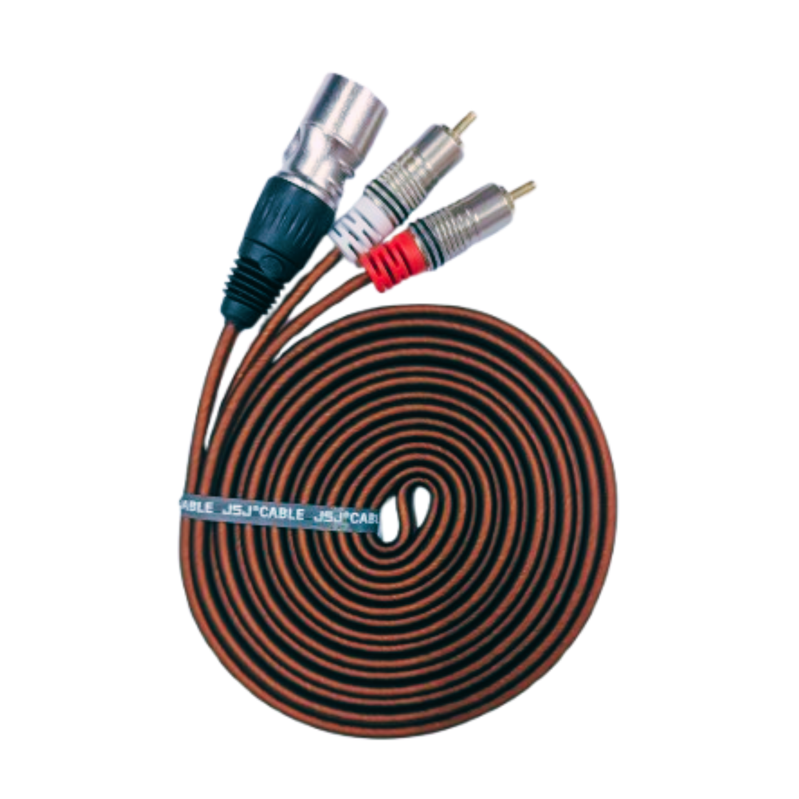 3-Pin XLR Male to Dual RCA